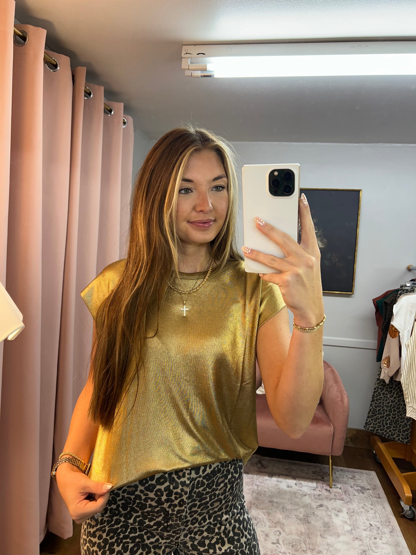 GOLD SHIMMER TOP