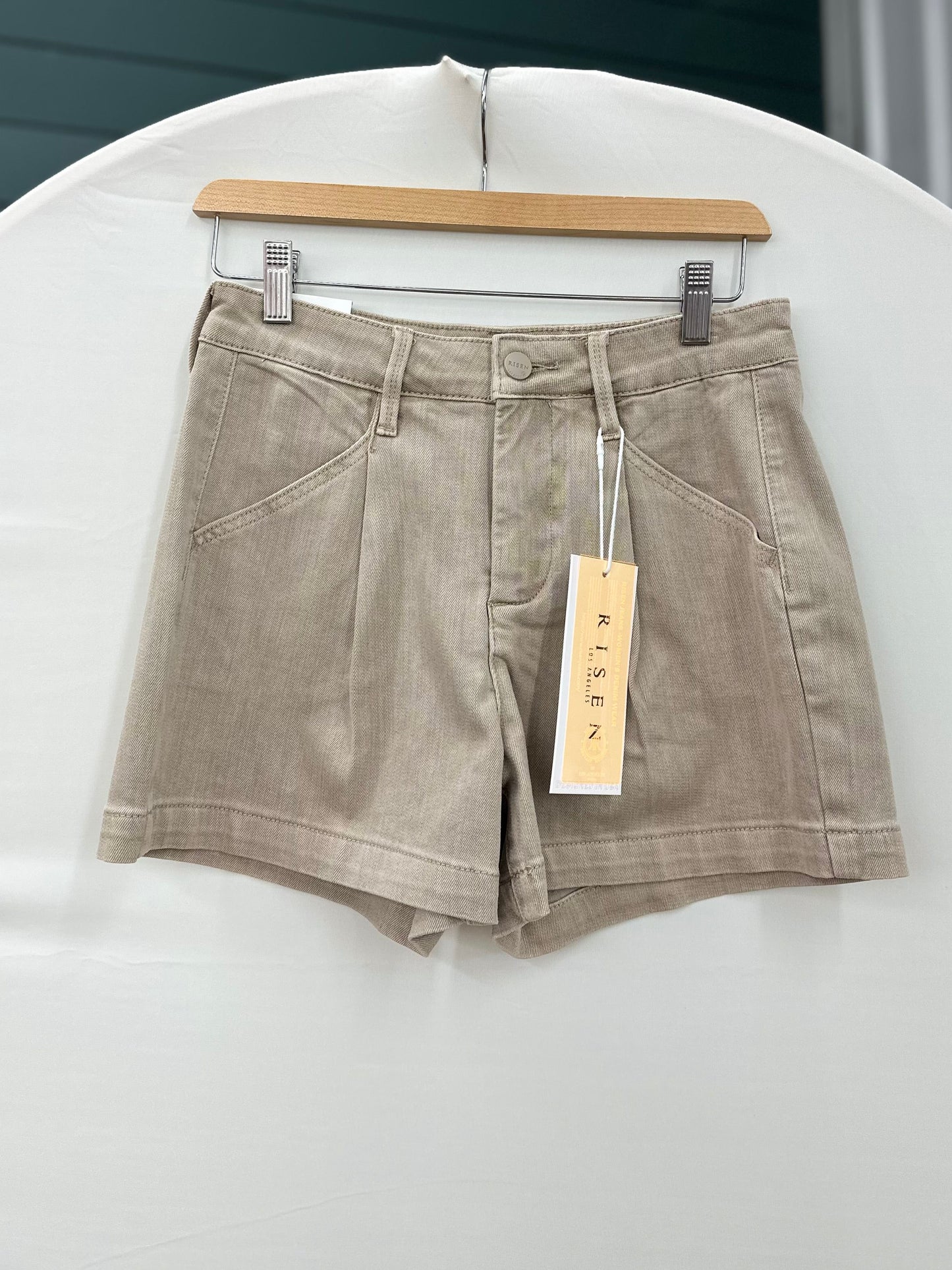LUREX TAUPE SHIMMER SHORTS RISEN