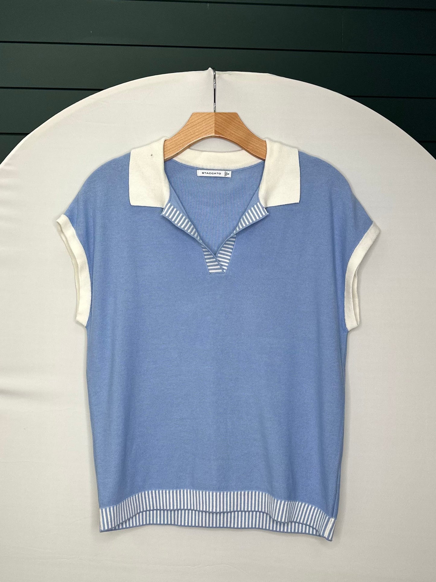 LIGHT BLUE COLLARED SHORT SLEEVE