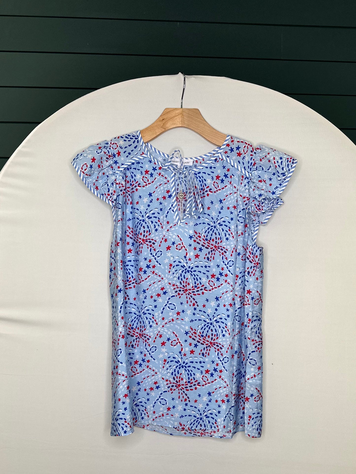 LYDIA STAR SPANGLED BLUE TOP
