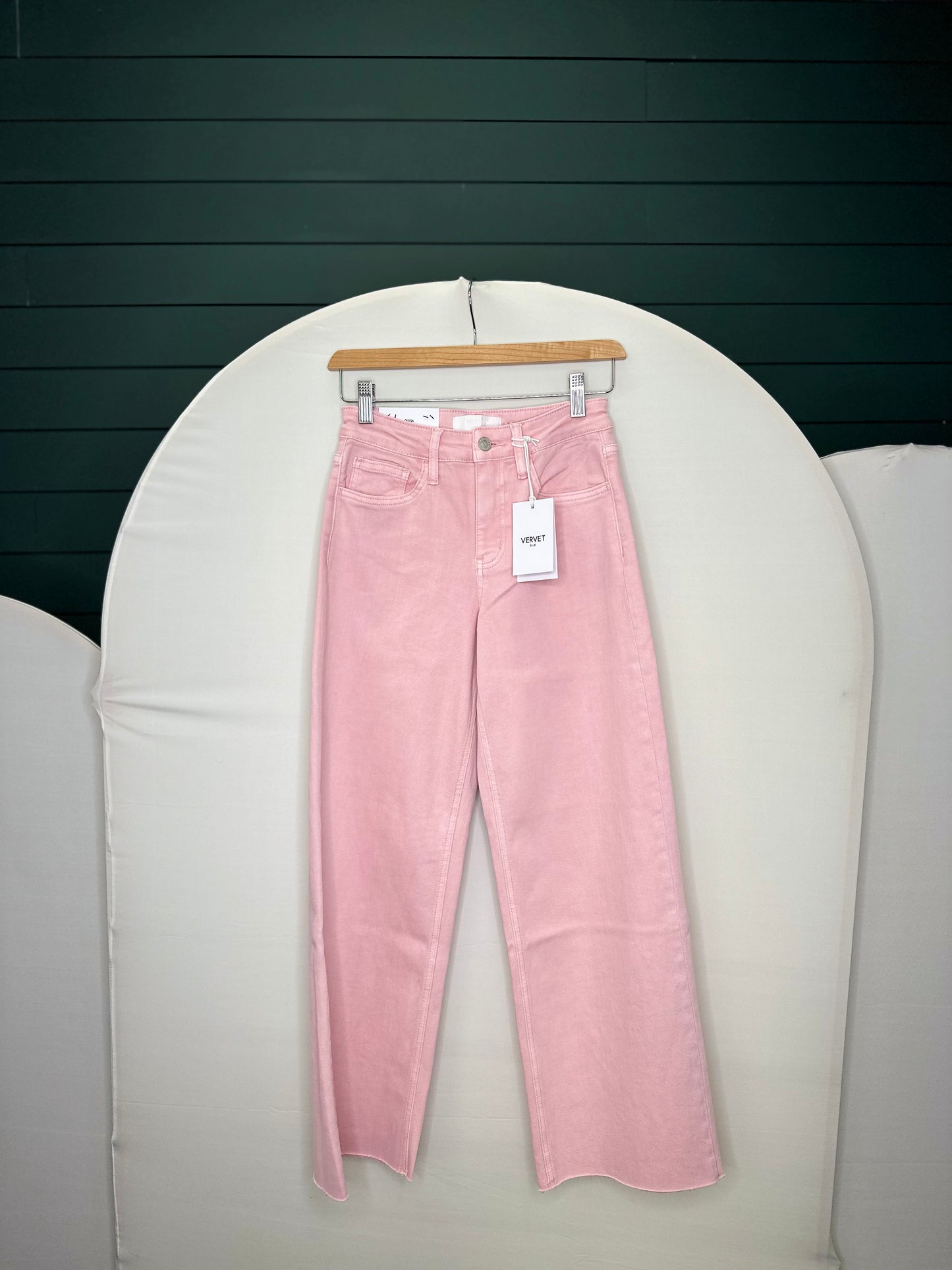 PALE LILAC HR CROP WIDE VERVET PANT