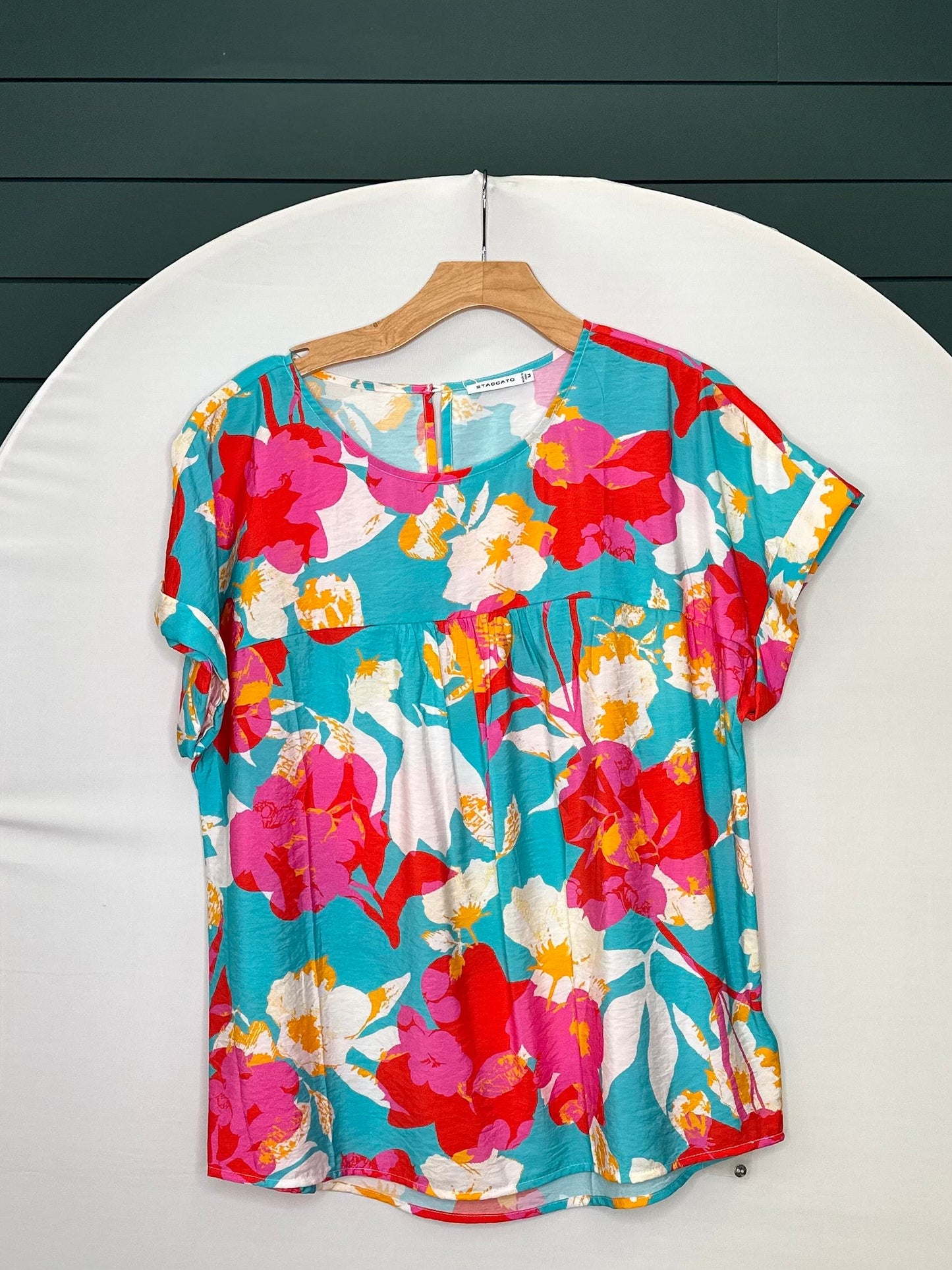Turquoise blouse