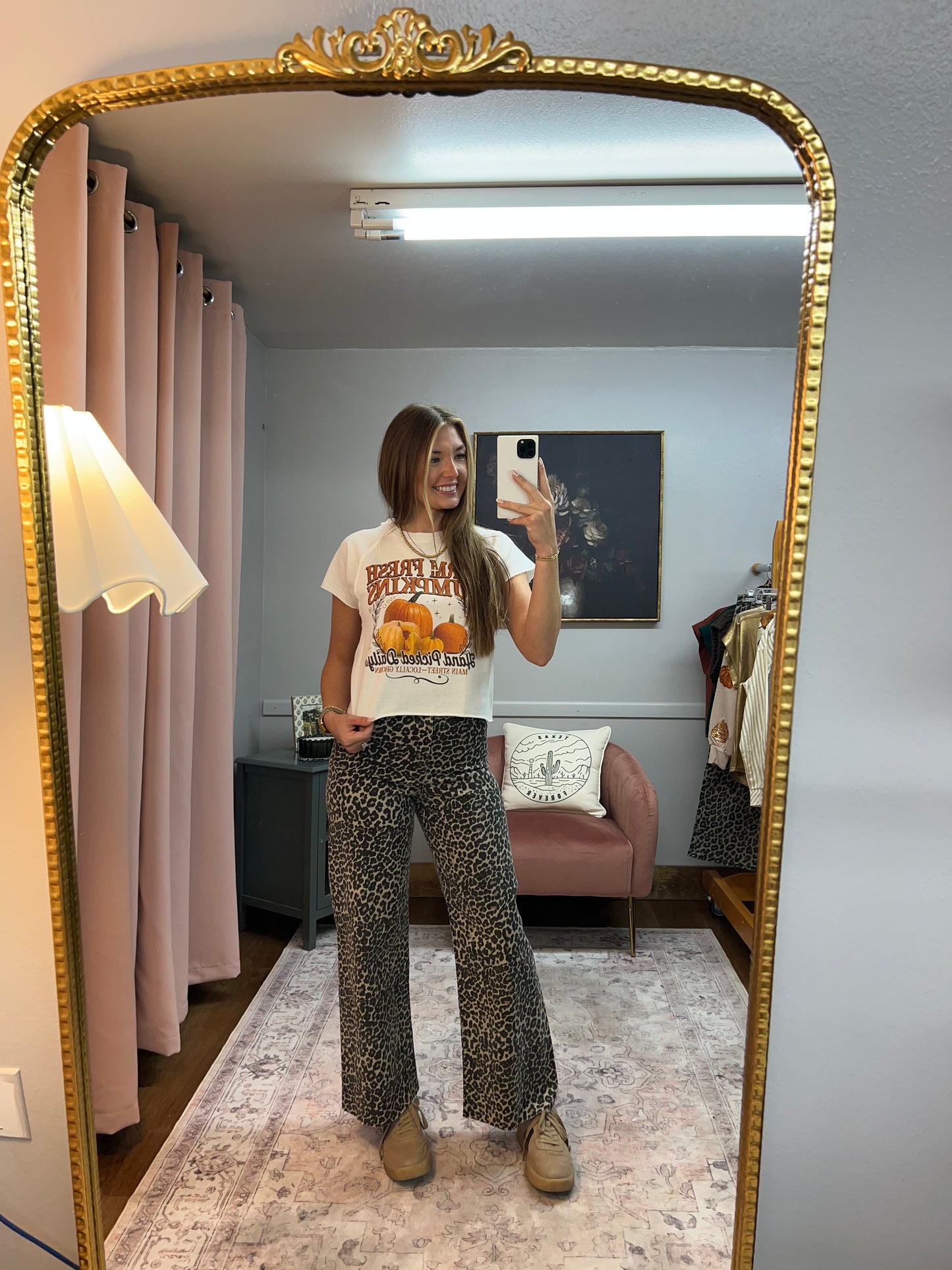 HIGH WAISTED LEOPARD PANTS