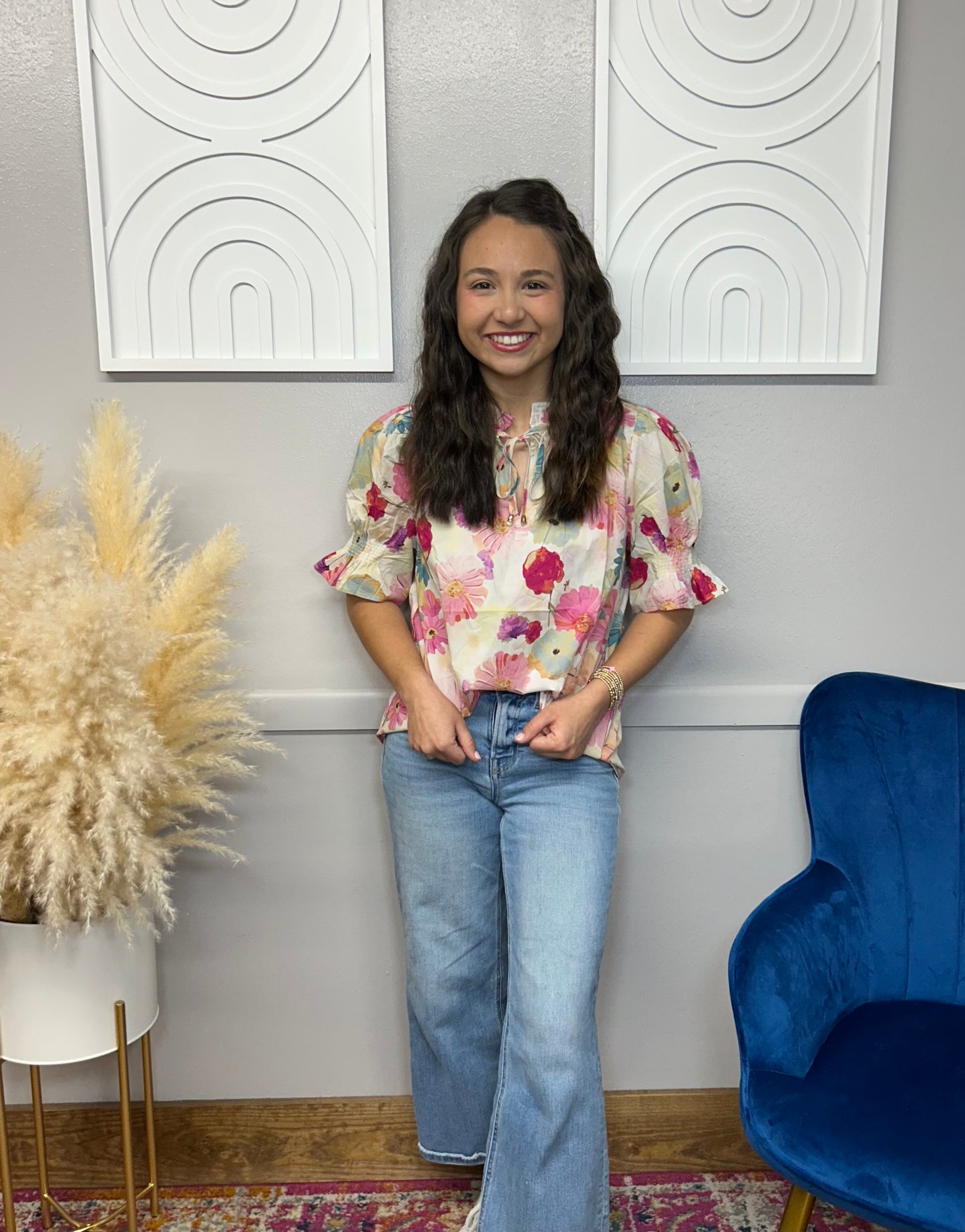 SOPHIA BERRY MULTI COLOR BLOUSE