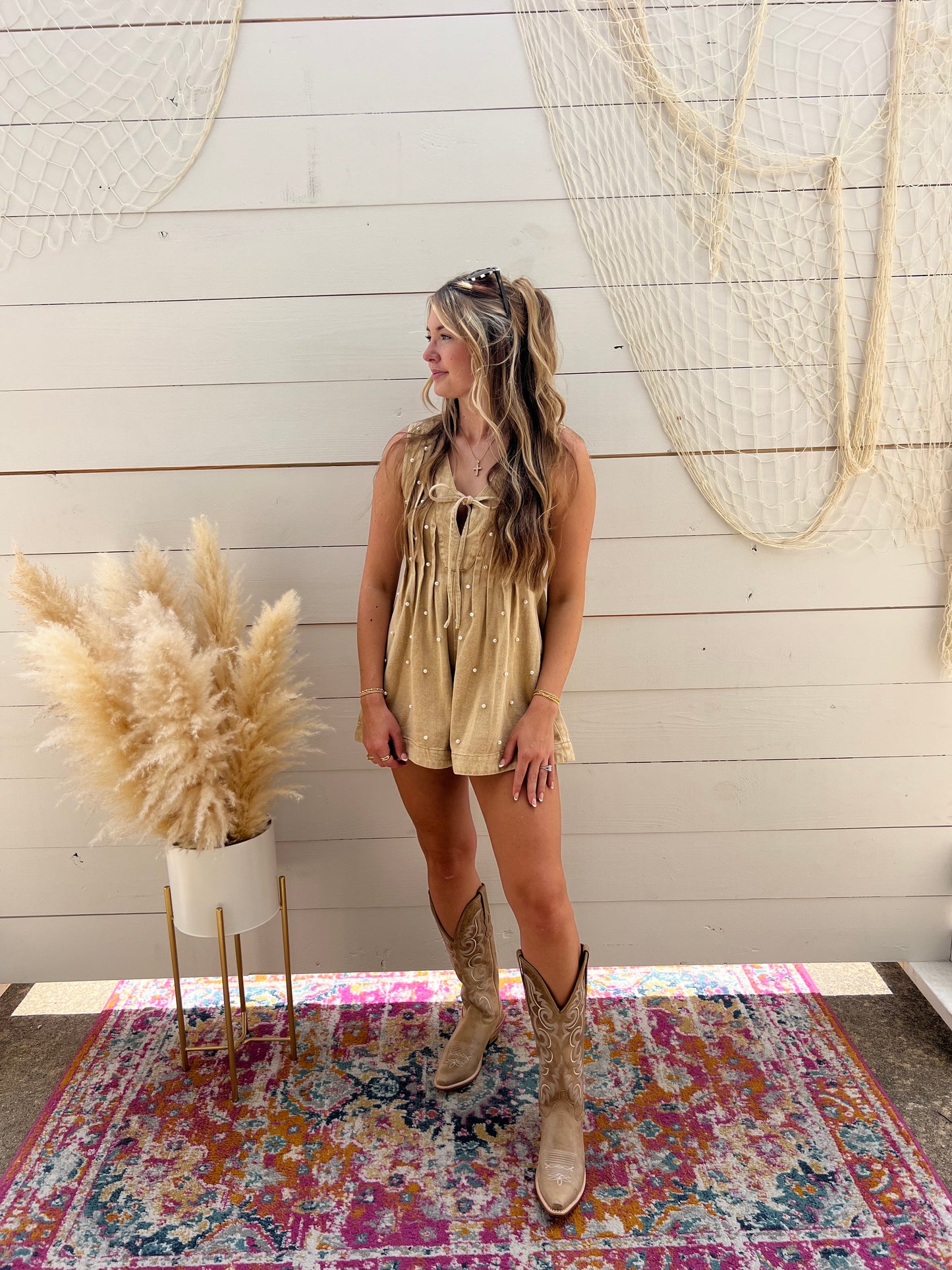 TALL TAN COWGIRL BOOTS