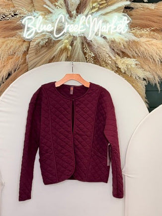 PLUM VISTA QUILTED JACKET