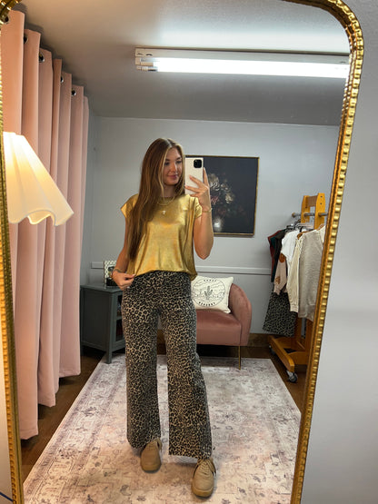 GOLD SHIMMER TOP