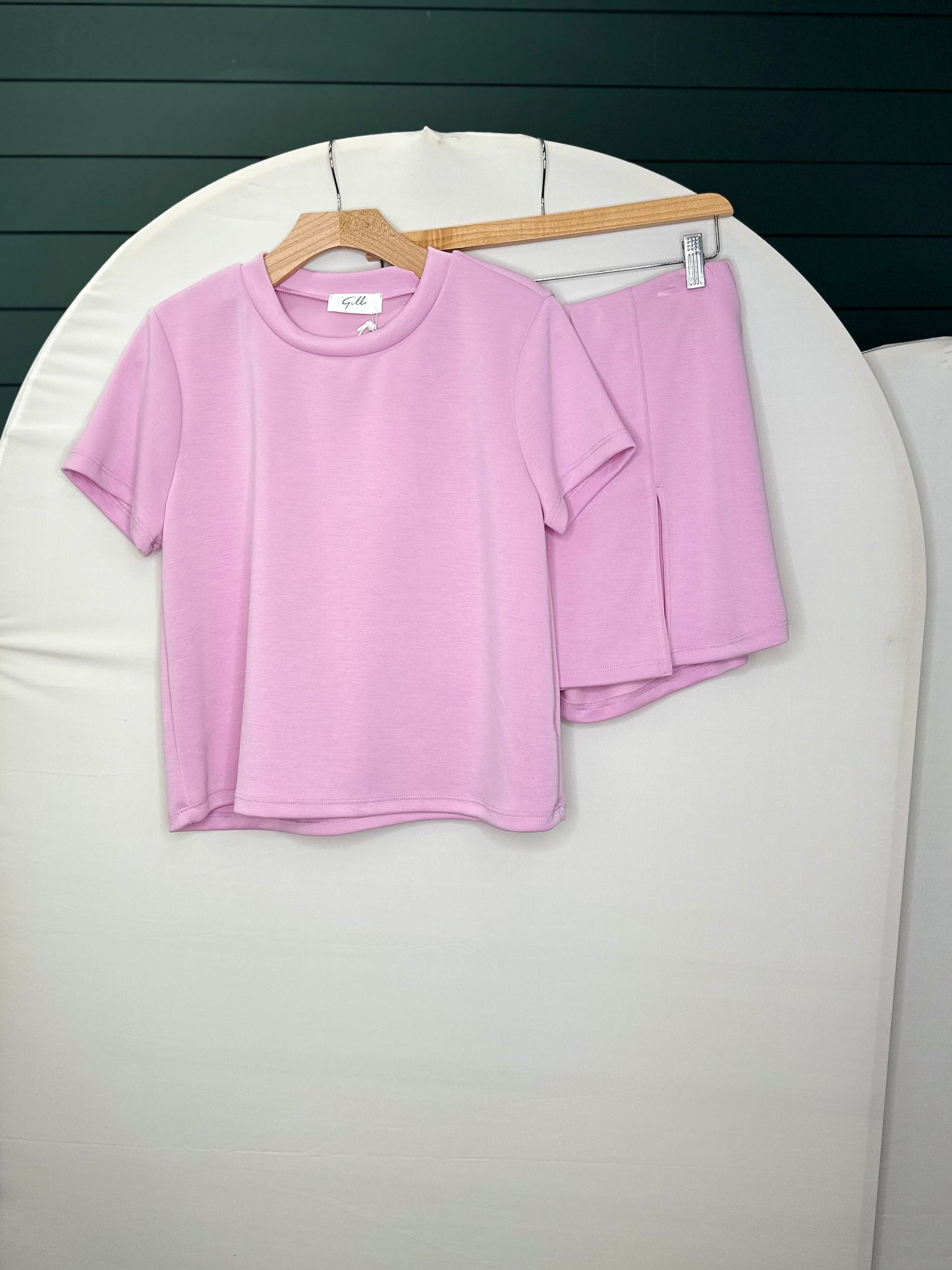Light pink skort set