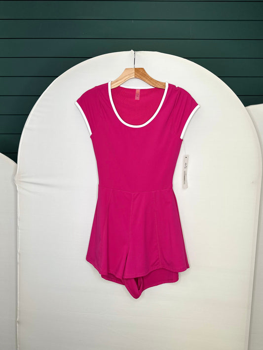 Plum pink sculpt romper