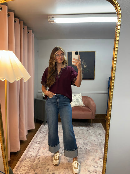 SOFT LEOPARD TRIM TOP