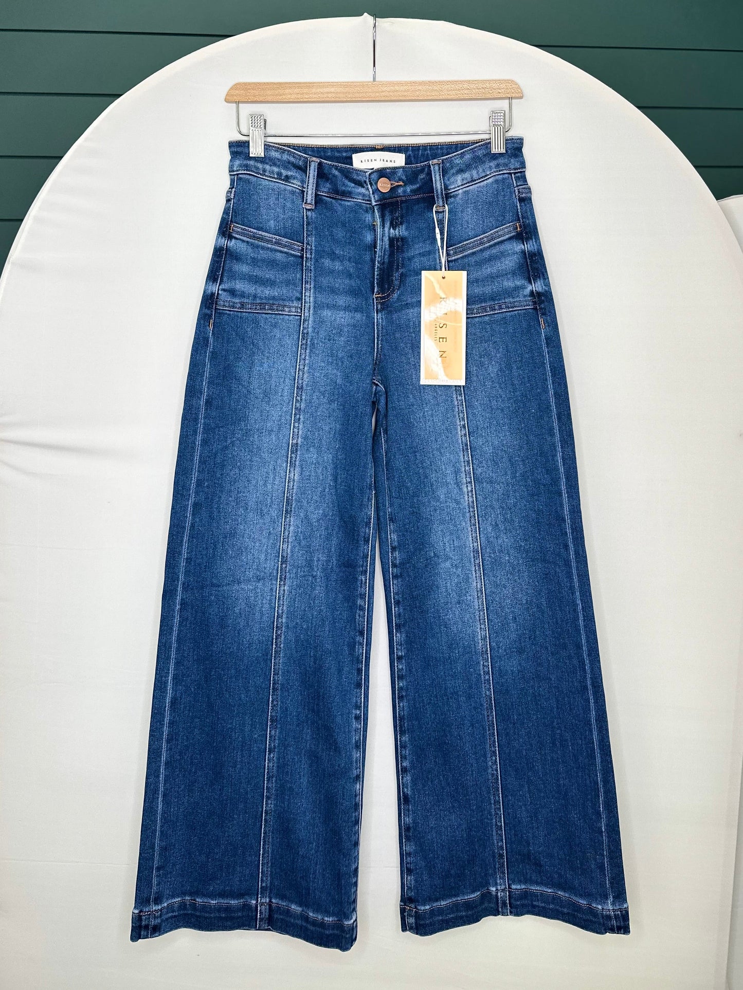 DARK MR CROP WIDE FROM SEAM RISEN PANT