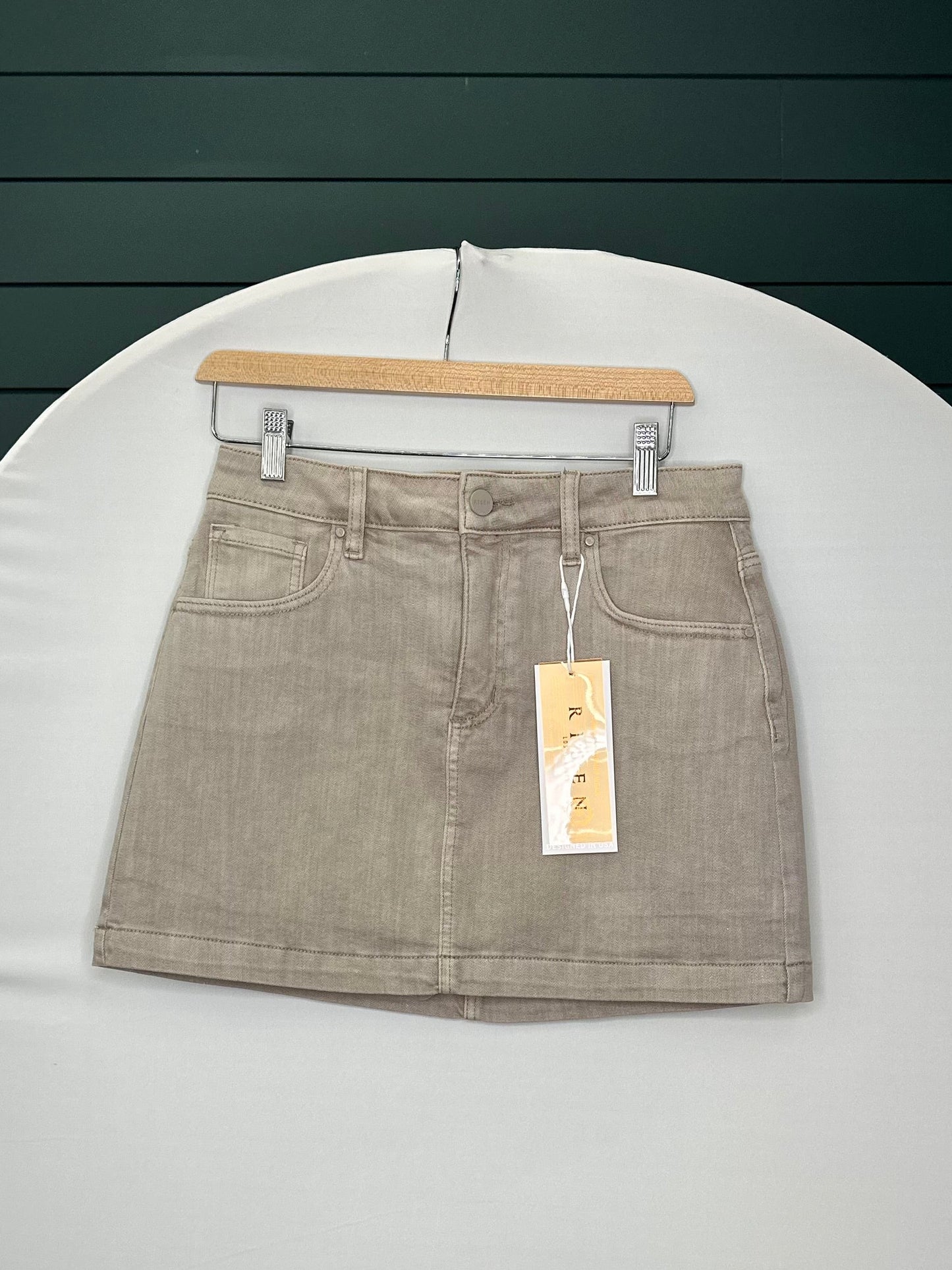 LUREX TAUPE SHIMMER SKIRT RISEN