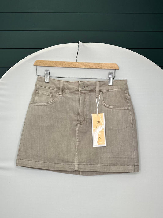 LUREX TAUPE SHIMMER SKIRT RISEN