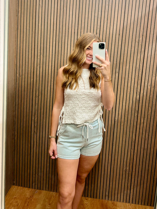 STRIPE HR VERVET SHORT