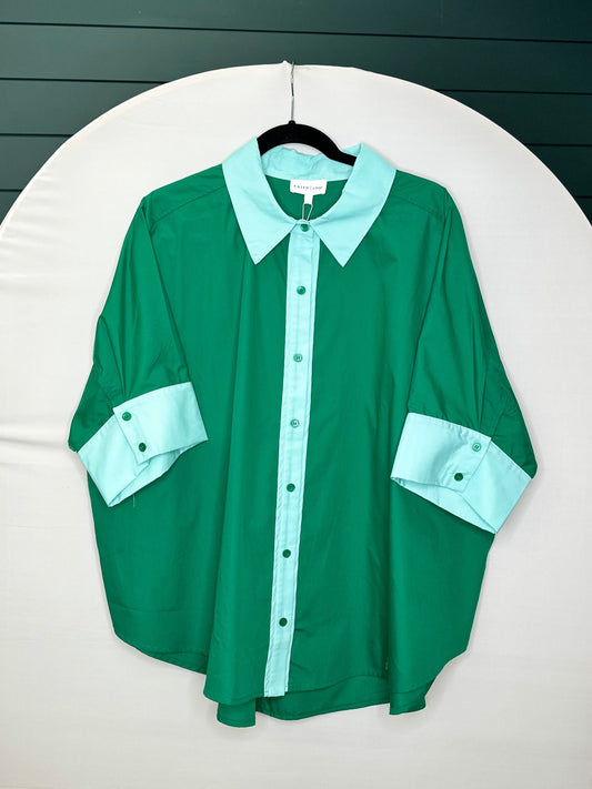 Plus Size: Green/mint