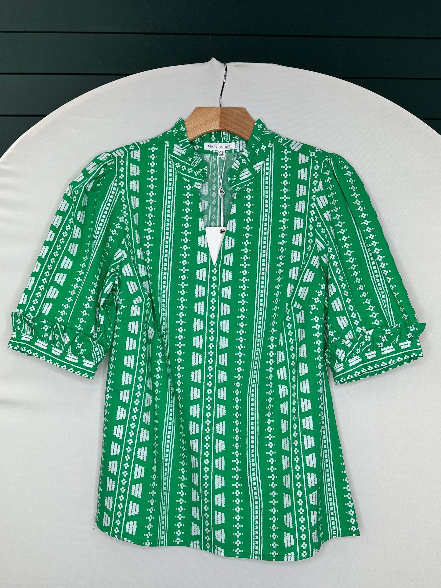 COLETTE HERITAGE GREEN TOP