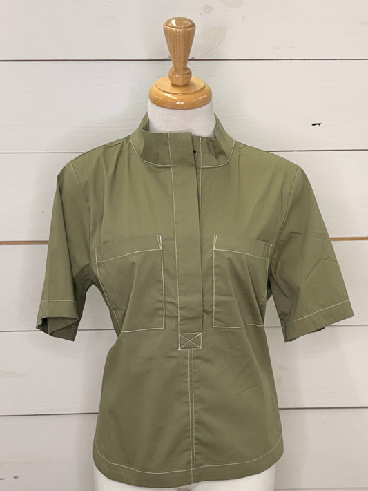 OLIVE FRONT POCKETS