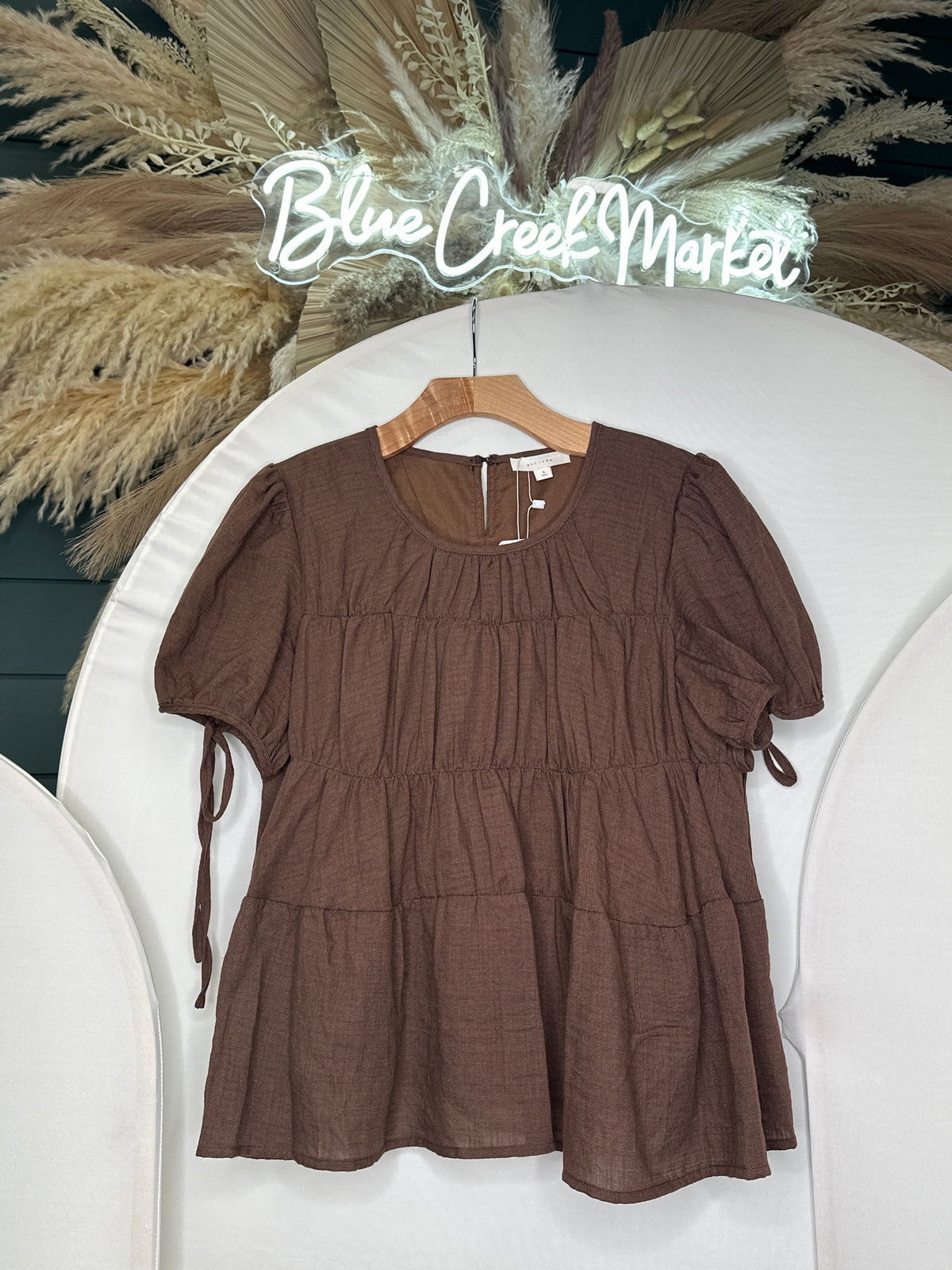 BROWN PENELOPE TOP