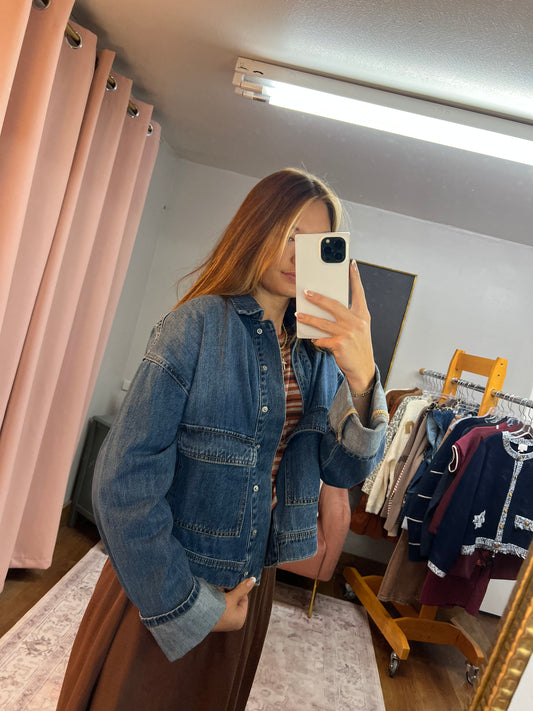 RISEN OVERSIZED DENIM JACKET