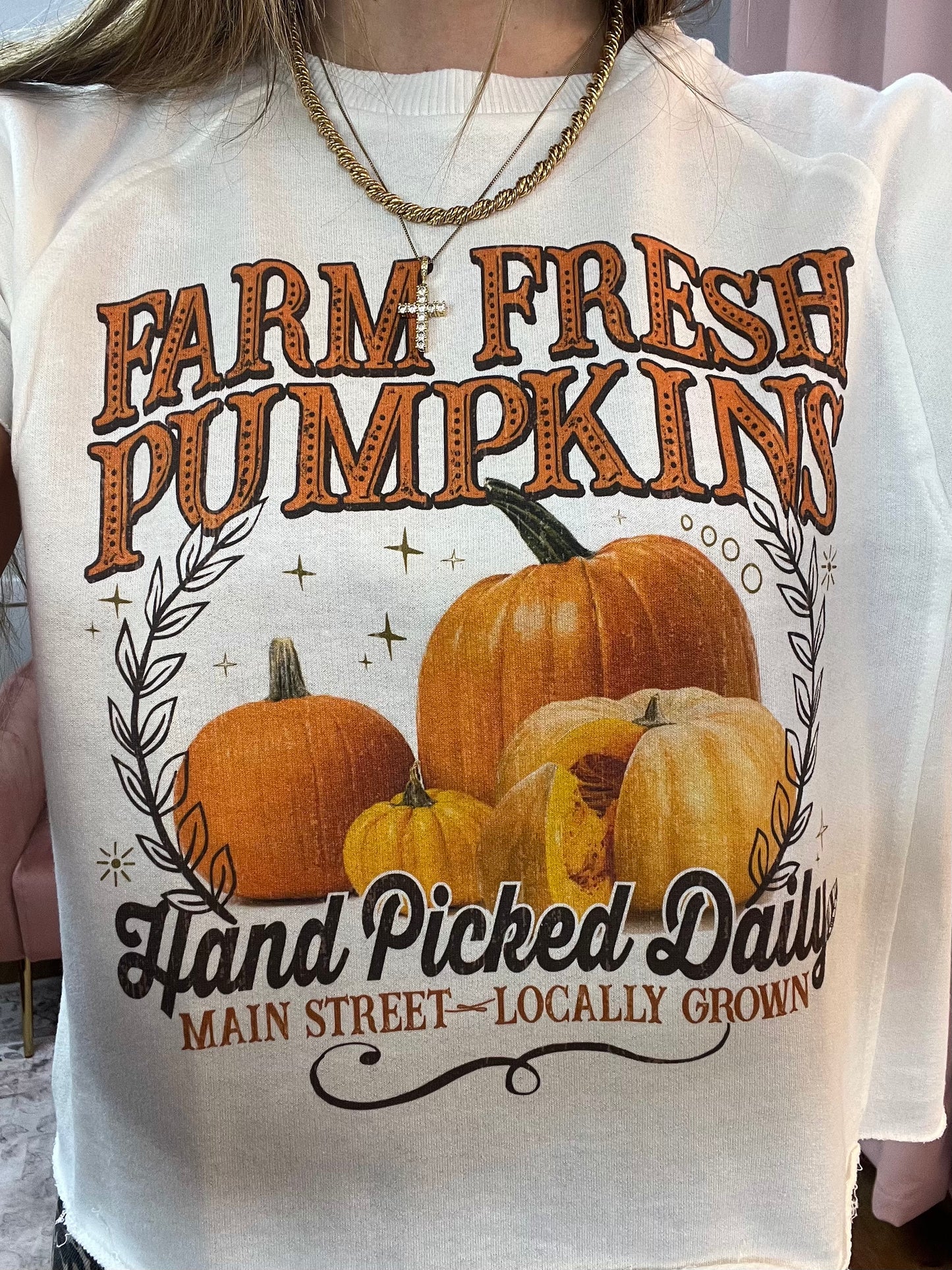 FARM FRESH PUMPKIN CROP TOP