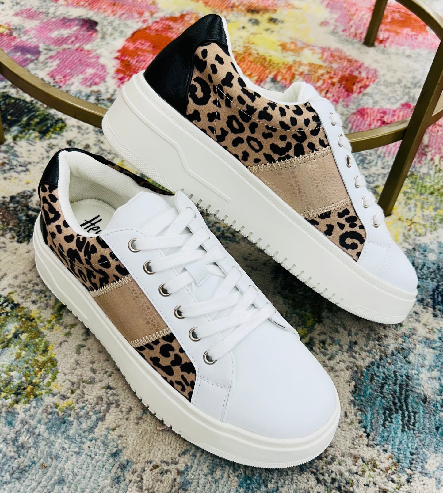 CORKY WILD ONE TAN LEOPARD SNEAKERS