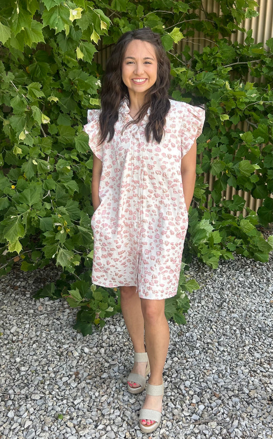 ANNIE PINK METALLIC DRESS