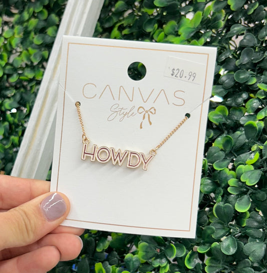 CANVAS STYLE DANTY HOWDY NECKLACE