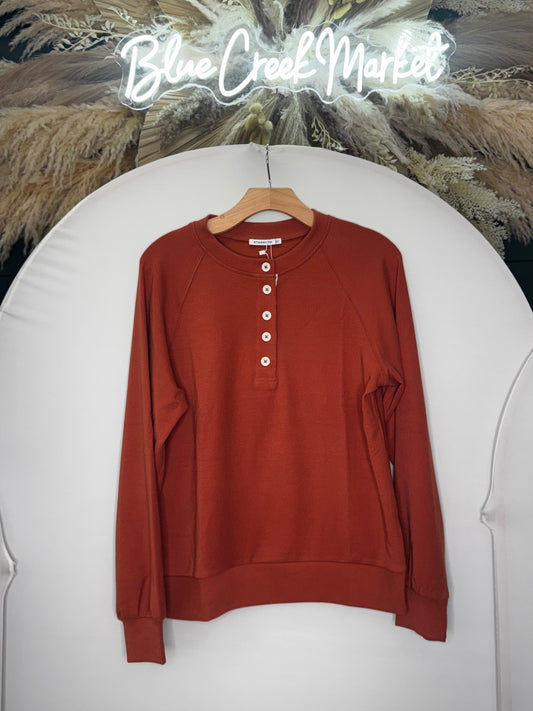 TERRA KNIT FLRL RAGLAN SLV