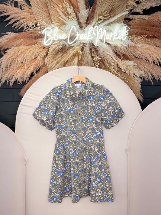 RORY OLIVE MINI DRESS