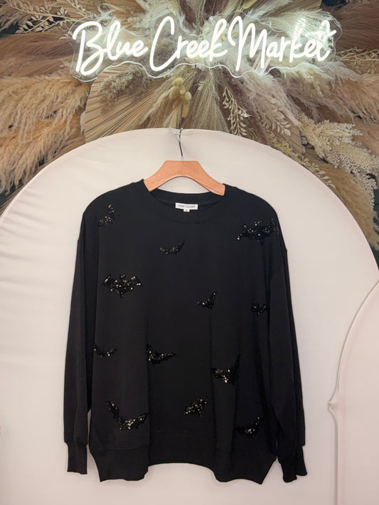 SARAH BAT CREW NECK