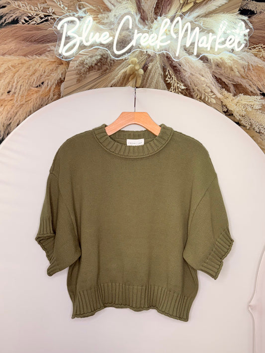 OLIVE 1/2 SLV SWEATER