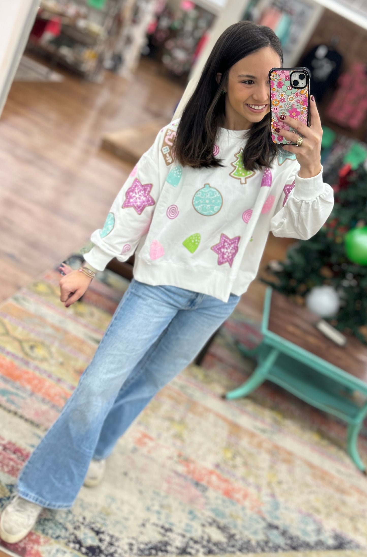 MILLIE GINGERBREAD SWEATSHIRT