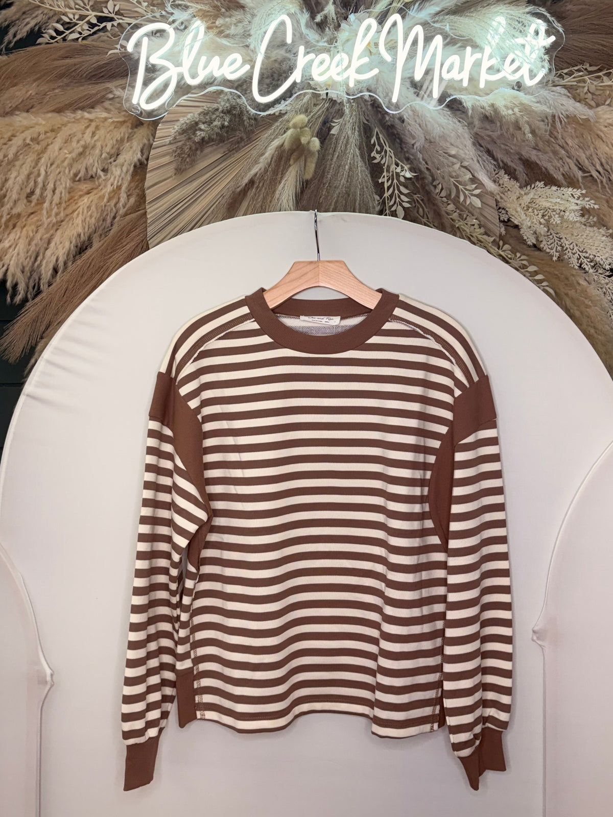 COCOA STRIPED LS