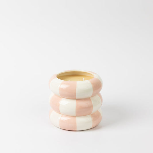 PINK CHECKERED CANDLE