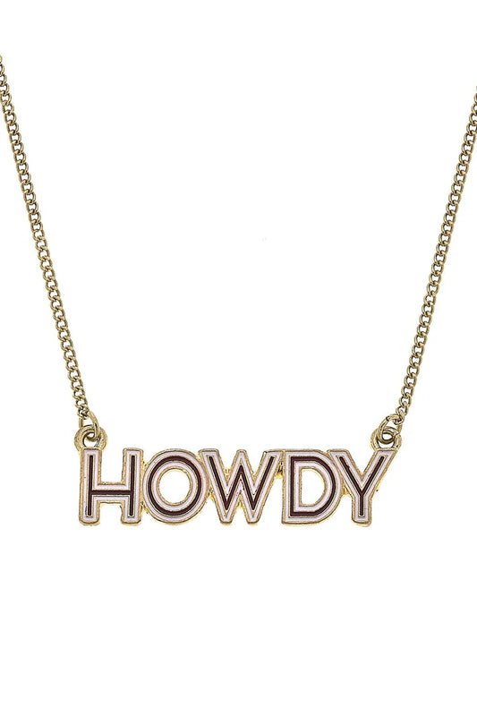 CANVAS STYLE DANTY HOWDY NECKLACE